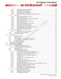 W979H6KBQX2I Datasheet Page 3