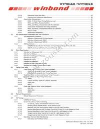 W979H6KBQX2I Datasheet Page 4