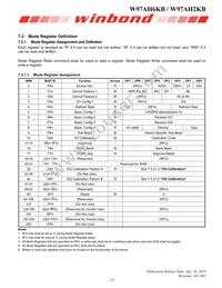 W97AH6KBQX2I Datasheet Page 19