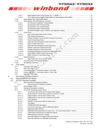 W97BH6KBVX2I Datasheet Page 3