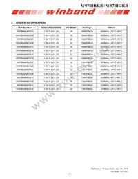 W97BH6KBVX2I Datasheet Page 7