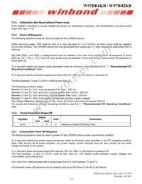 W97BH6KBVX2I Datasheet Page 18