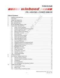 W9812G2KB-6I Datasheet Cover
