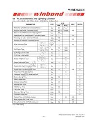 W9812G2KB-6I Datasheet Page 16