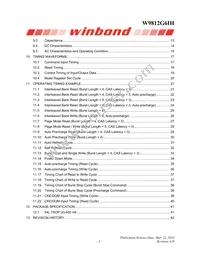 W9812G6IH-6 Datasheet Page 2
