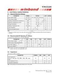 W9812G6IH-6 Datasheet Page 13