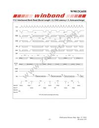 W9812G6IH-6 Datasheet Page 22