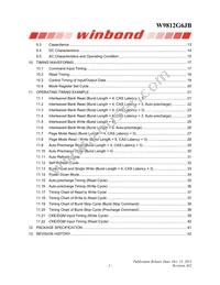 W9812G6JB-6I Datasheet Page 2
