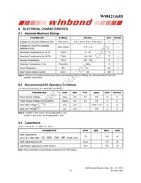 W9812G6JB-6I Datasheet Page 13