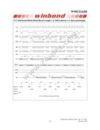 W9812G6JB-6I Datasheet Page 22