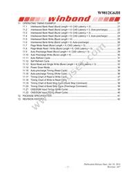 W9812G6JH-5 Datasheet Page 2