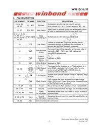 W9812G6JH-5 Datasheet Page 5