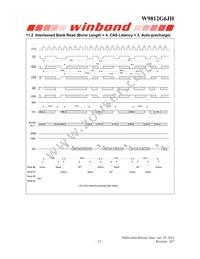 W9812G6JH-5 Datasheet Page 22