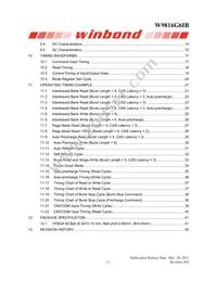 W9816G6IB-6 Datasheet Page 2