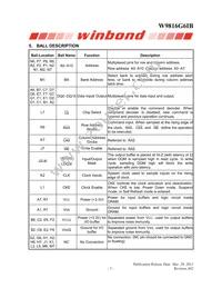 W9816G6IB-6 Datasheet Page 5