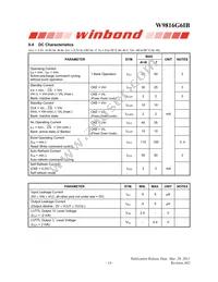 W9816G6IB-6 Datasheet Page 14
