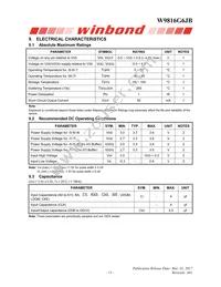 W9816G6JB-6I Datasheet Page 13