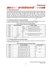 W9816G6JH-6I Datasheet Page 9