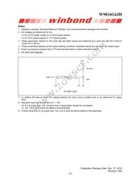 W9816G6JH-6I Datasheet Page 16