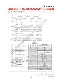 W9816G6JH-6I Datasheet Page 20