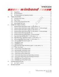 W9825G6EH-6 Datasheet Page 2