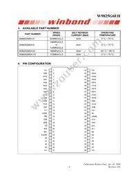 W9825G6EH-6 Datasheet Page 4