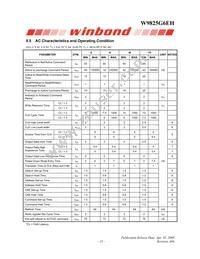 W9825G6EH-6 Datasheet Page 15