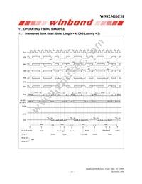 W9825G6EH-6 Datasheet Page 21