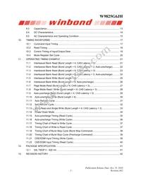 W9825G6JH-6I TR Datasheet Page 2