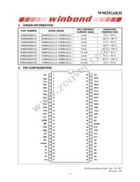 W9825G6KH-6I Datasheet Page 4