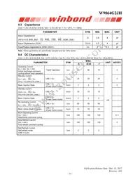 W9864G2JH-6 Datasheet Page 15