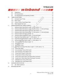 W9864G6IH-6 Datasheet Page 2