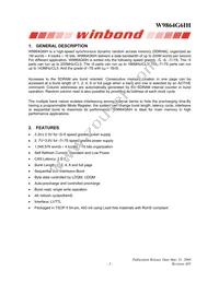 W9864G6IH-6 Datasheet Page 3