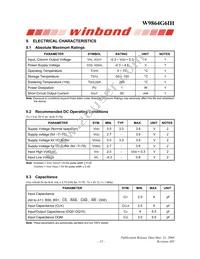 W9864G6IH-6 Datasheet Page 13