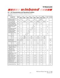 W9864G6IH-6 Datasheet Page 15