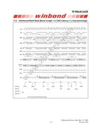 W9864G6IH-6 Datasheet Page 23