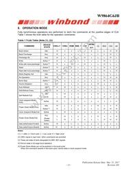 W9864G6JB-6 Datasheet Page 12