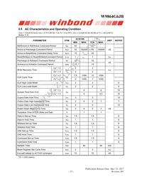 W9864G6JB-6 Datasheet Page 15