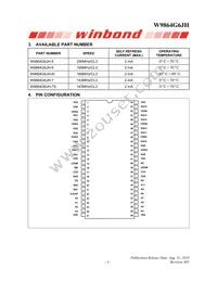 W9864G6JH-5 Datasheet Page 4