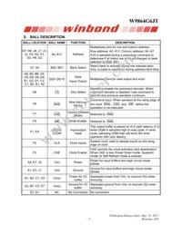 W9864G6JT-6 Datasheet Page 5