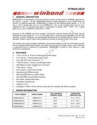 W9864G6KH-6I Datasheet Page 3