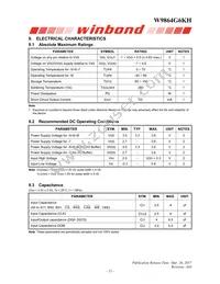 W9864G6KH-6I Datasheet Page 13