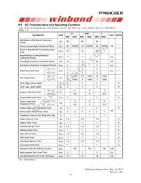 W9864G6KH-6I Datasheet Page 15