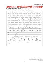 W9864G6KH-6I Datasheet Page 21