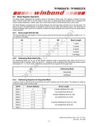 W988D2FBJX7E Datasheet Page 22