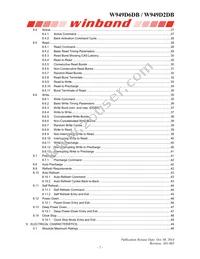 W989D2DBJX6I Datasheet Page 2