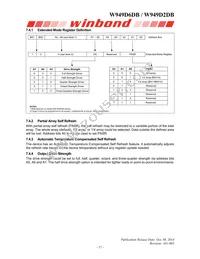 W989D2DBJX6I Datasheet Page 17