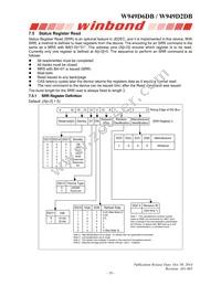 W989D2DBJX6I Datasheet Page 18