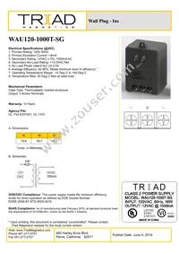 WAU120-1000T-SG Datasheet Cover