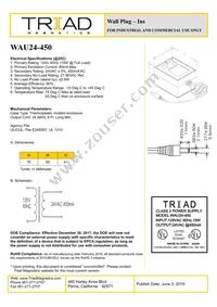 WAU24-450 Datasheet Cover